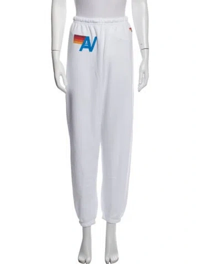 Pre-owned Aviator Nation Graphic Print Sweatpants In Grey
