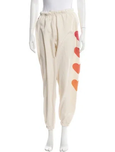 Pre-owned Aviator Nation Graphic Print Sweatpants In Neutral