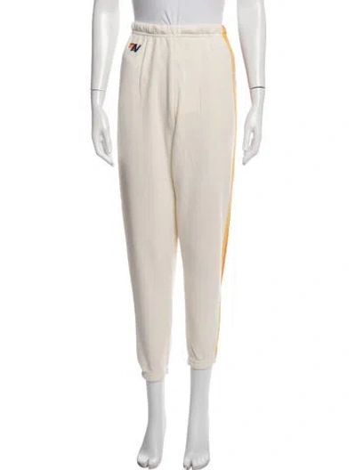 Pre-owned Aviator Nation Graphic Print Sweatpants In Neutrals
