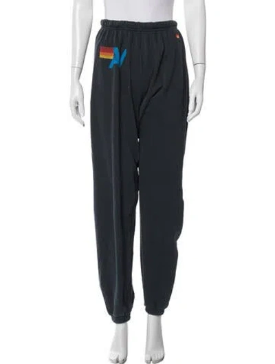 Pre-owned Aviator Nation Graphic Print Sweatpants In Pink