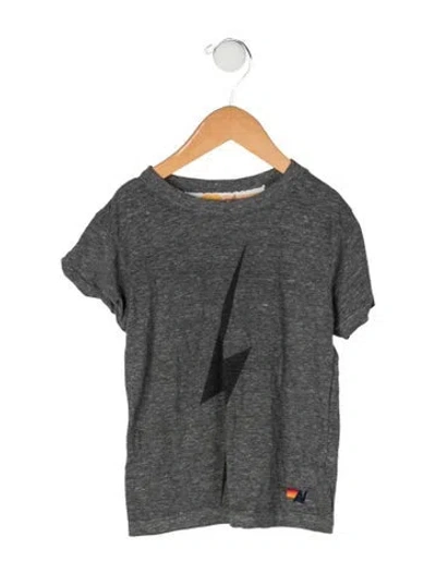 Pre-owned Aviator Nation Babies' Graphic Print T Shirt In Gray