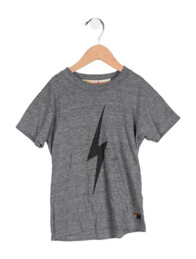 Pre-owned Aviator Nation Kids' Graphic Print T-shirt In Grey