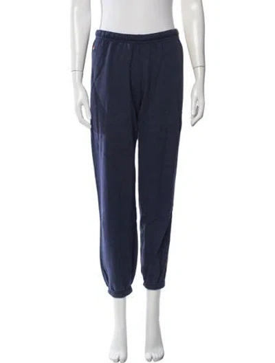 Pre-owned Aviator Nation Grosgrain Trim Sweatpants In Blue
