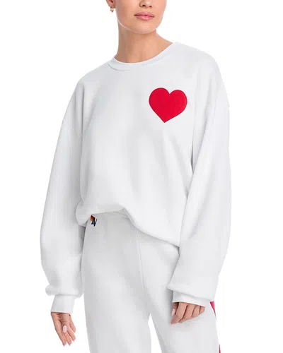Aviator Nation Crewneck Sweatshirt In White