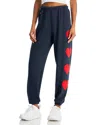 Aviator Nation Chevron 5 Stripe Sweatpants In Charcoal