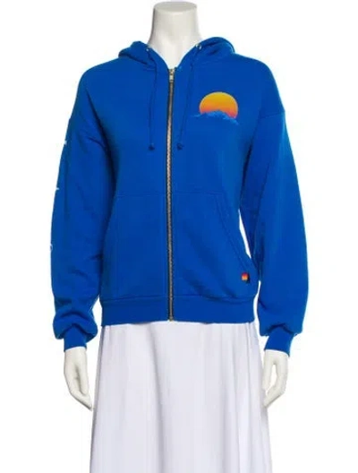 Pre-owned Aviator Nation Jacket In Blue
