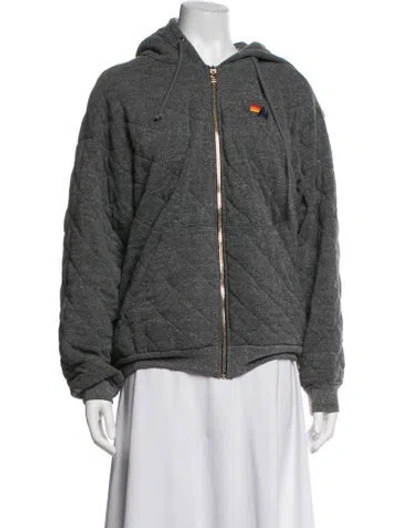 Pre-owned Aviator Nation Jacket In Grey