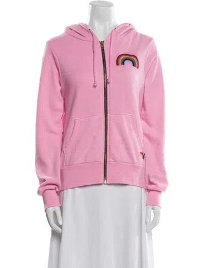 Pre-owned Aviator Nation Jacket In Pink