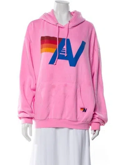 Pre-owned Aviator Nation Jacket In Pink