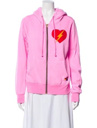 Pre-owned Aviator Nation Jacket In Pink