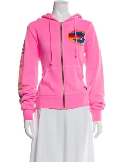 Pre-owned Aviator Nation Jacket In Pink