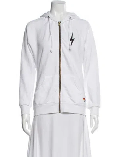 Pre-owned Aviator Nation Jacket In White