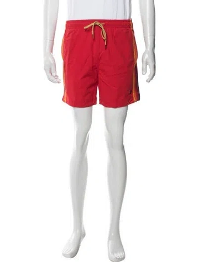Pre-owned Aviator Nation Jogger Shorts In Red