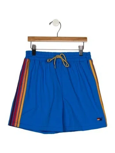 Pre-owned Aviator Nation Kids' Boys' Patterned Shorts In Blue