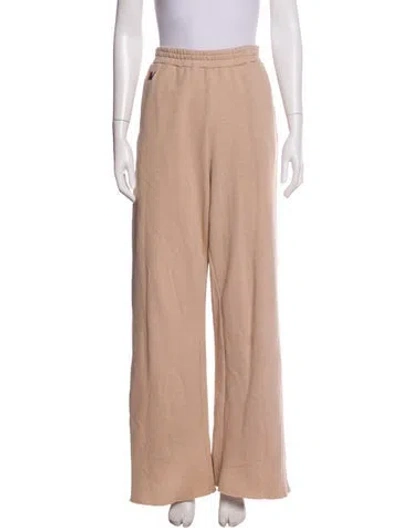 Pre-owned Aviator Nation Linen Sweatpants In Neutral