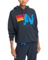 Aviator Nation Relaxed Fit Logo Hoodie In Charcoal