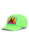 Aviator Nation Logo Rainbow Baseball Cap In Pattern