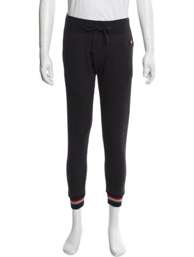 Pre-owned Aviator Nation Lounge Bottoms In Black