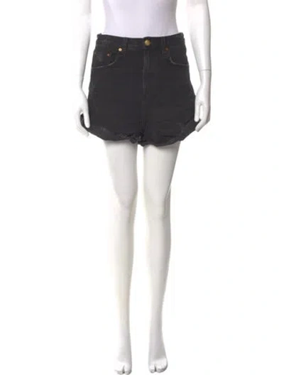 Pre-owned Aviator Nation Mini Shorts In Black