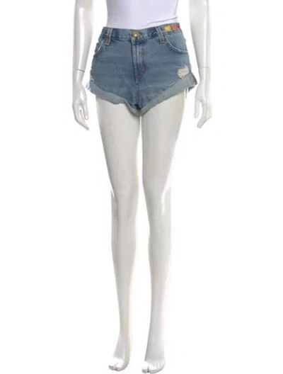 Pre-owned Aviator Nation Mini Shorts In Blue