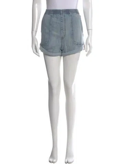 Pre-owned Aviator Nation Mini Shorts In Blue