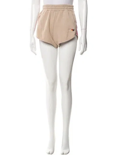Pre-owned Aviator Nation Mini Shorts In Brown