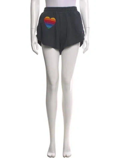 Pre-owned Aviator Nation Mini Shorts In Gray