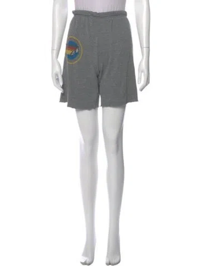 Pre-owned Aviator Nation Mini Shorts In Gray