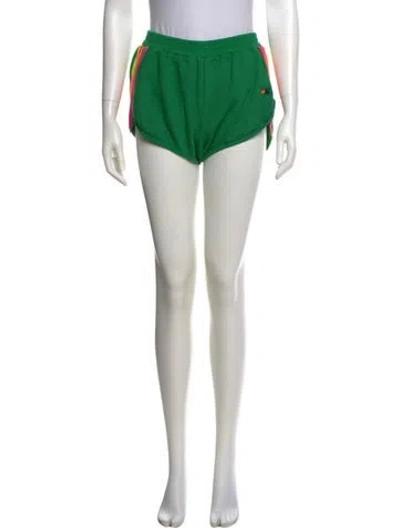Pre-owned Aviator Nation Mini Shorts In Green
