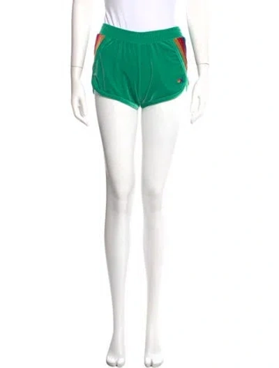 Pre-owned Aviator Nation Mini Shorts In Green