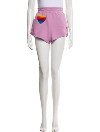 Pre-owned Aviator Nation Mini Shorts In Pink