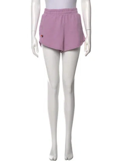 Pre-owned Aviator Nation Mini Shorts In Purple