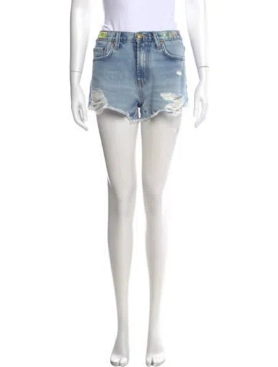 Pre-owned Aviator Nation Mini Shorts W/ Tags In Blue