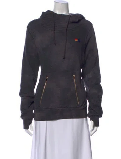 Pre-owned Aviator Nation Mock Neck Sweater In Grey