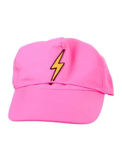 Pre-owned Aviator Nation Nylon Baseball Hat In Pink