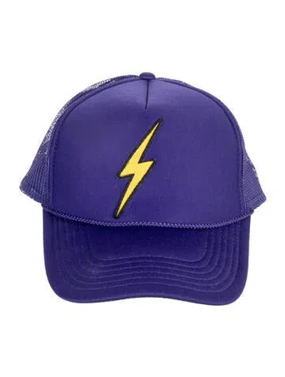 Pre-owned Aviator Nation Nylon Embroidered Cap In Purple