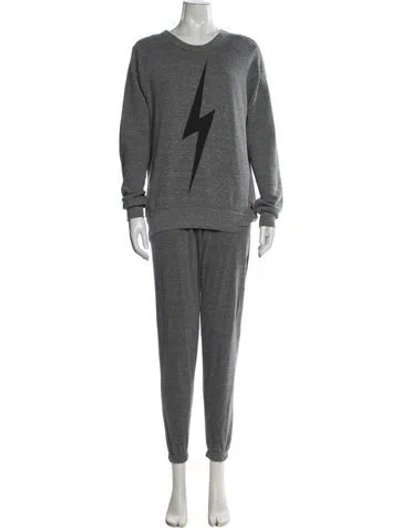 Pre-owned Aviator Nation Pant Set In Gray