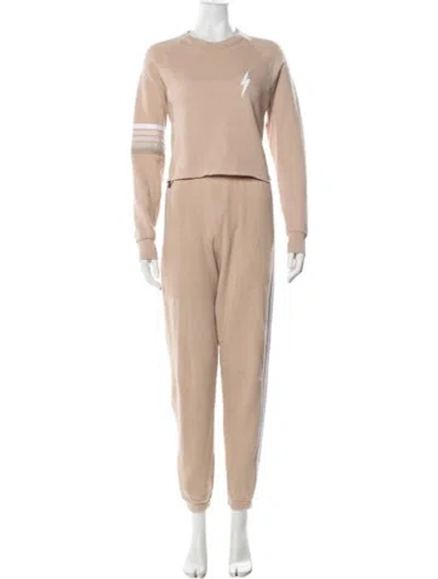 Pre-owned Aviator Nation Pant Set In Neutrals