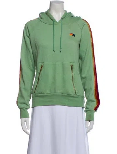 Pre-owned Aviator Nation Performance Jacket In Green