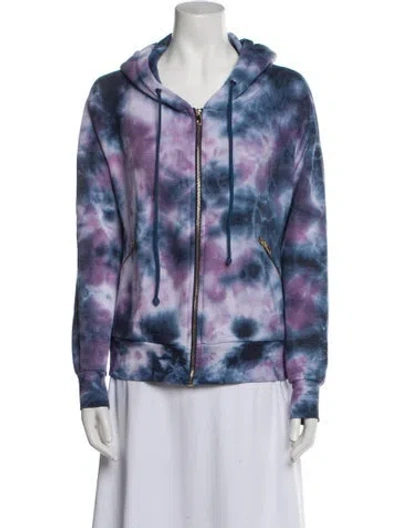 Pre-owned Aviator Nation Printed Evening Jacket In Blue