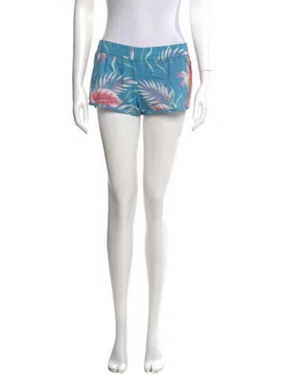 Pre-owned Aviator Nation Printed Mini Shorts In Multi