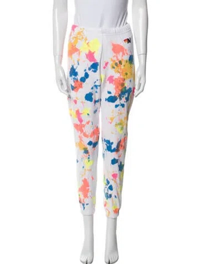 Pre-owned Aviator Nation Printed Pant Set In White