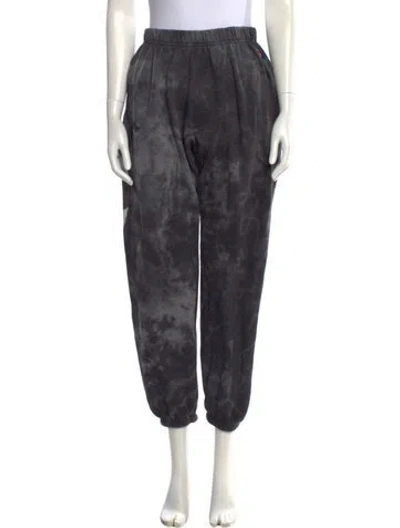 Pre-owned Aviator Nation Printed Skinny Leg Pants In Gray