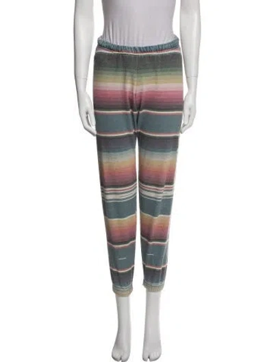 Pre-owned Aviator Nation Printed Sweatpants In Blue