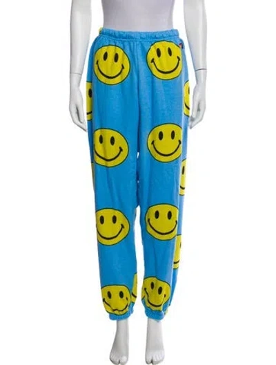 Pre-owned Aviator Nation Printed Sweatpants In Blue