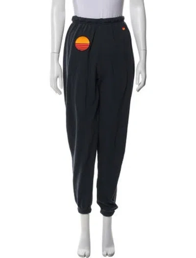Pre-owned Aviator Nation Printed Sweatpants In Blue