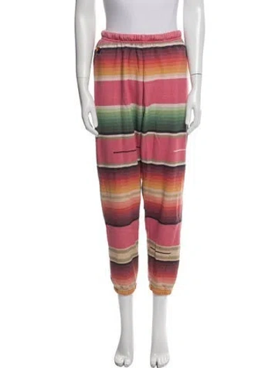 Pre-owned Aviator Nation Printed Sweatpants In Orange