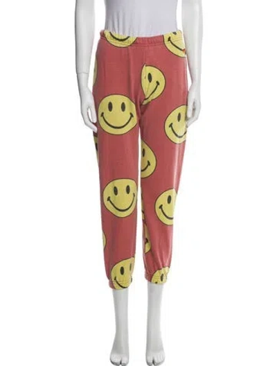 Pre-owned Aviator Nation Printed Sweatpants In Yellow