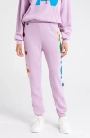 Aviator Nation Rainbow Logo Sweatpants In Mauve