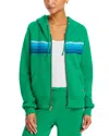 Aviator Nation 5-stripe Zip Hoodie In Kelly Green